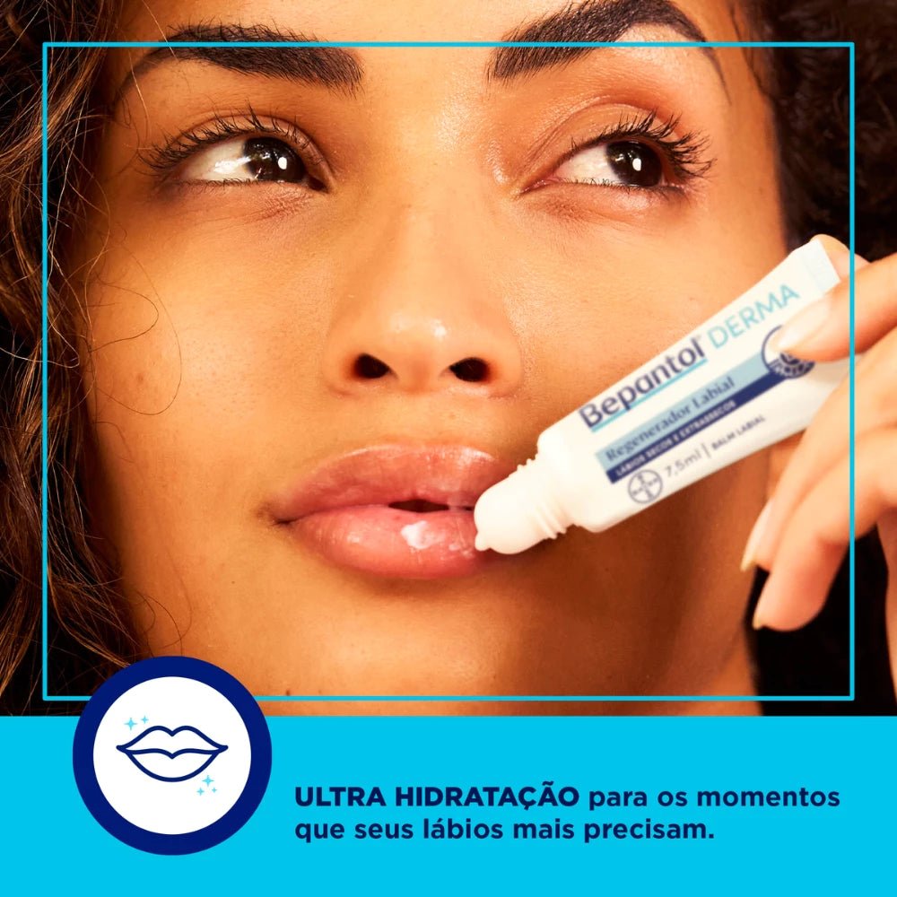 Creme de Hidratação Labial Derma Regenerador 7,5ml Bepantol - Imagem 4