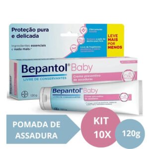 Kit com 10 Cremes Pomada de Assadura 120gr Cada -  Bepantol
