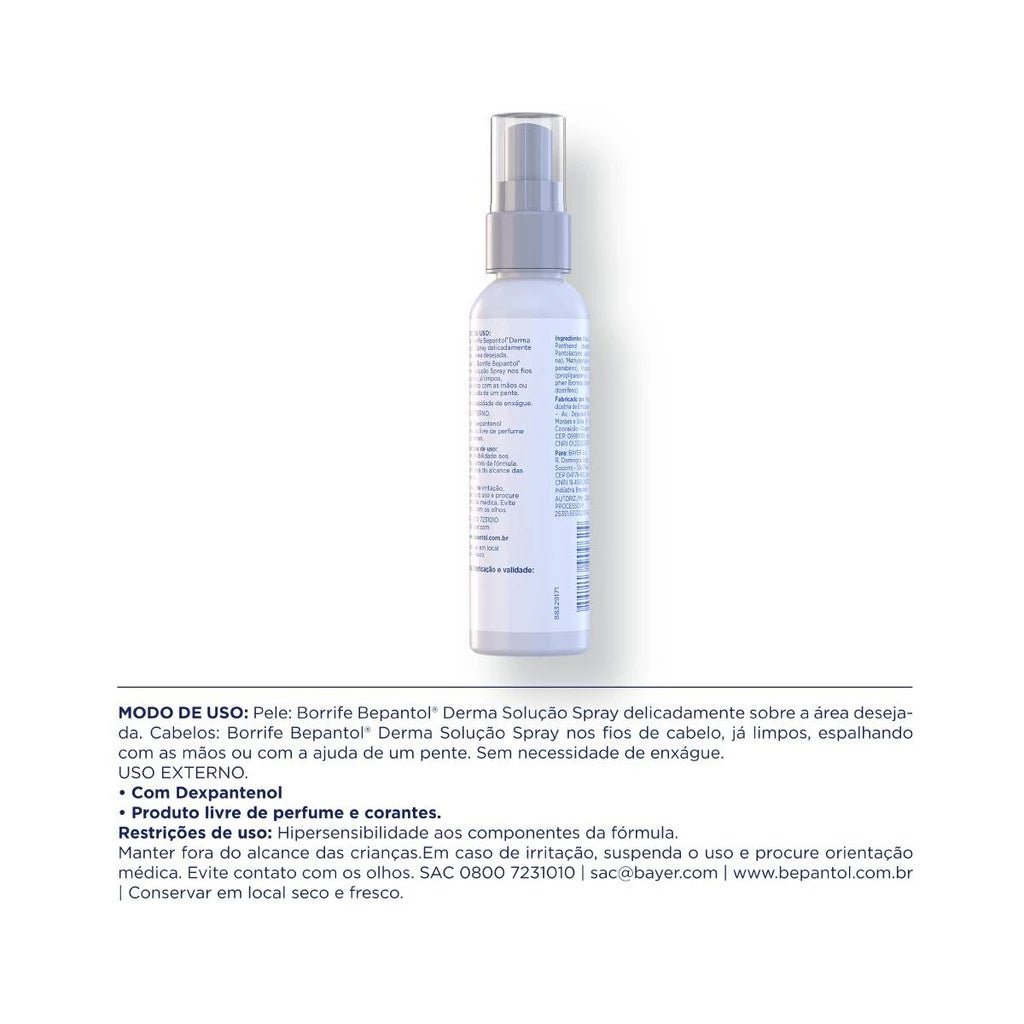 Hidratante Liquido Derma Spray Oil Free Pró Vit B5 Bepantol - Imagem 3